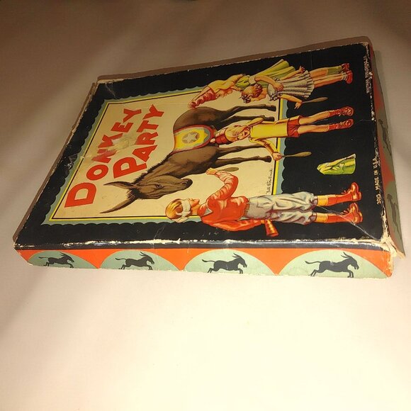 Vintage 1969 Whitman Come To My Birthday Party Book Donkey Party Game - Picture 15 of 16